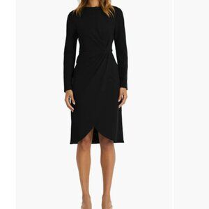 Maggy London Long Sleeve Tulip Dress Black Size 12